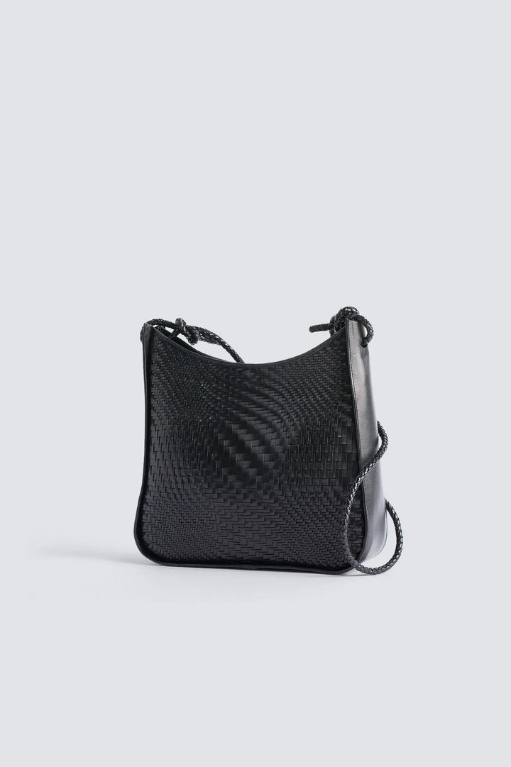 Dragon Diffusion - Glendhu Optical Black - Woven Leather Bag Handmade