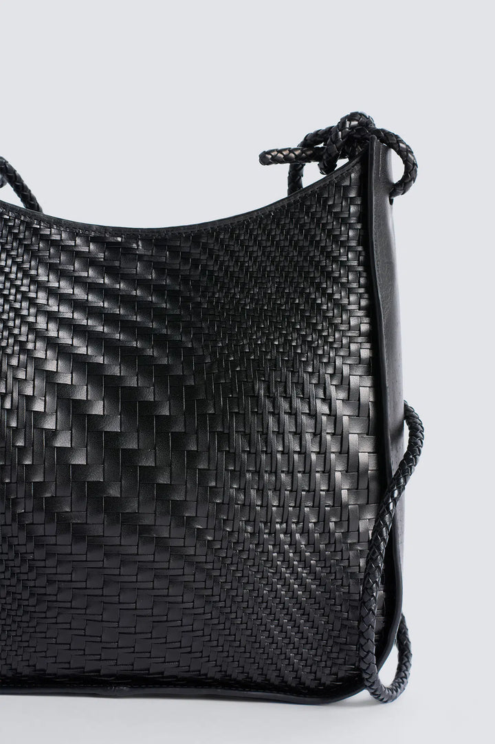 Dragon Diffusion - Glendhu Optical Black - Woven Leather Bag Handmade