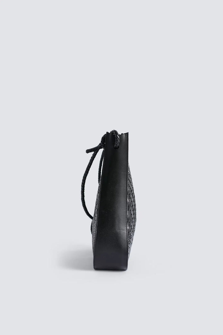 Dragon Diffusion - Glendhu Optical Black - Woven Leather Bag Handmade