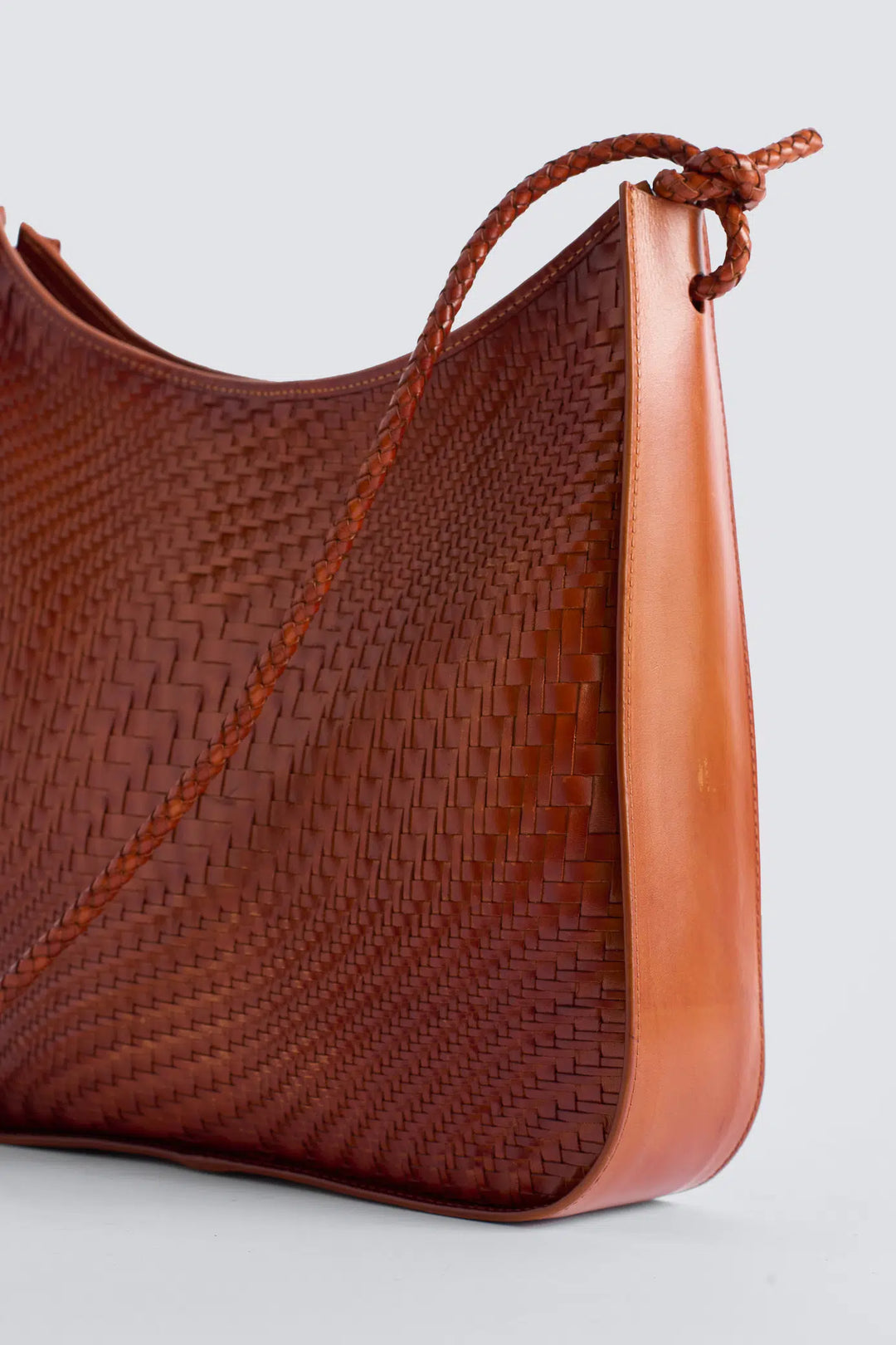 Dragon Diffusion - Glendhu Optical Tan - Woven Leather Bag Handmade