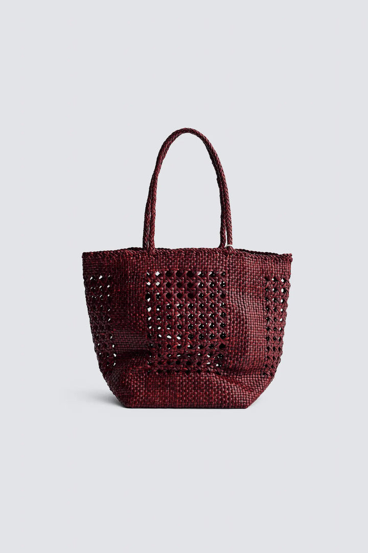 Dragon Diffusion - Grace Cannage Bordo - Woven Leather Bag Handmade