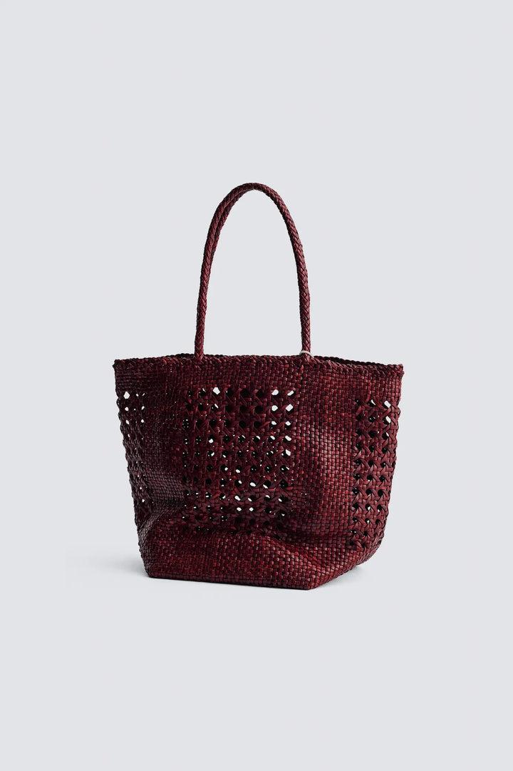 Dragon Diffusion - Grace Cannage Bordo - Woven Leather Bag Handmade