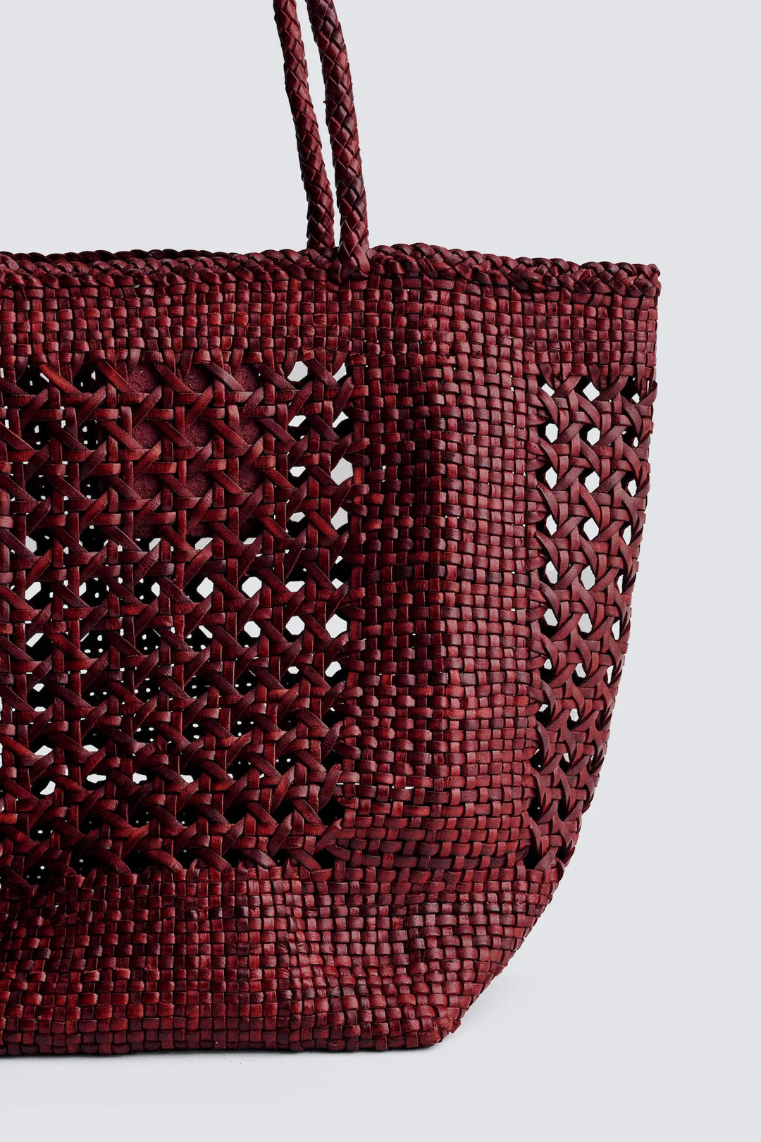 Dragon Diffusion - Grace Cannage Bordo - Woven Leather Bag Handmade