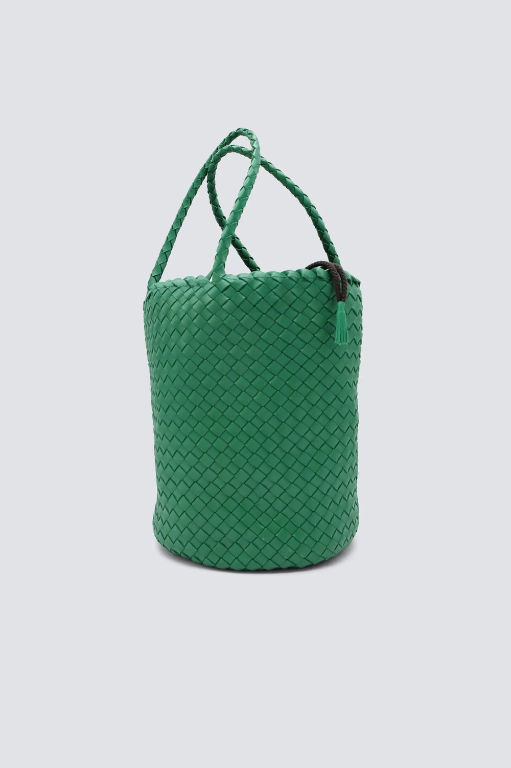 Dragon Diffusion - Woven Leather Bag Handmade - Jacky Bucket Lumino Green