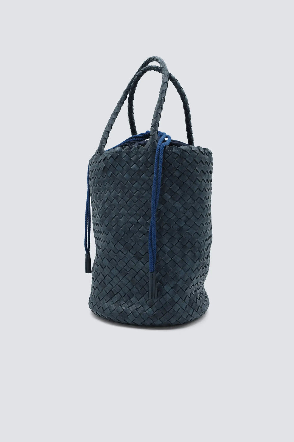 Dragon Diffusion - Woven Leather Bag Handmade - Jacky Bucket Marine