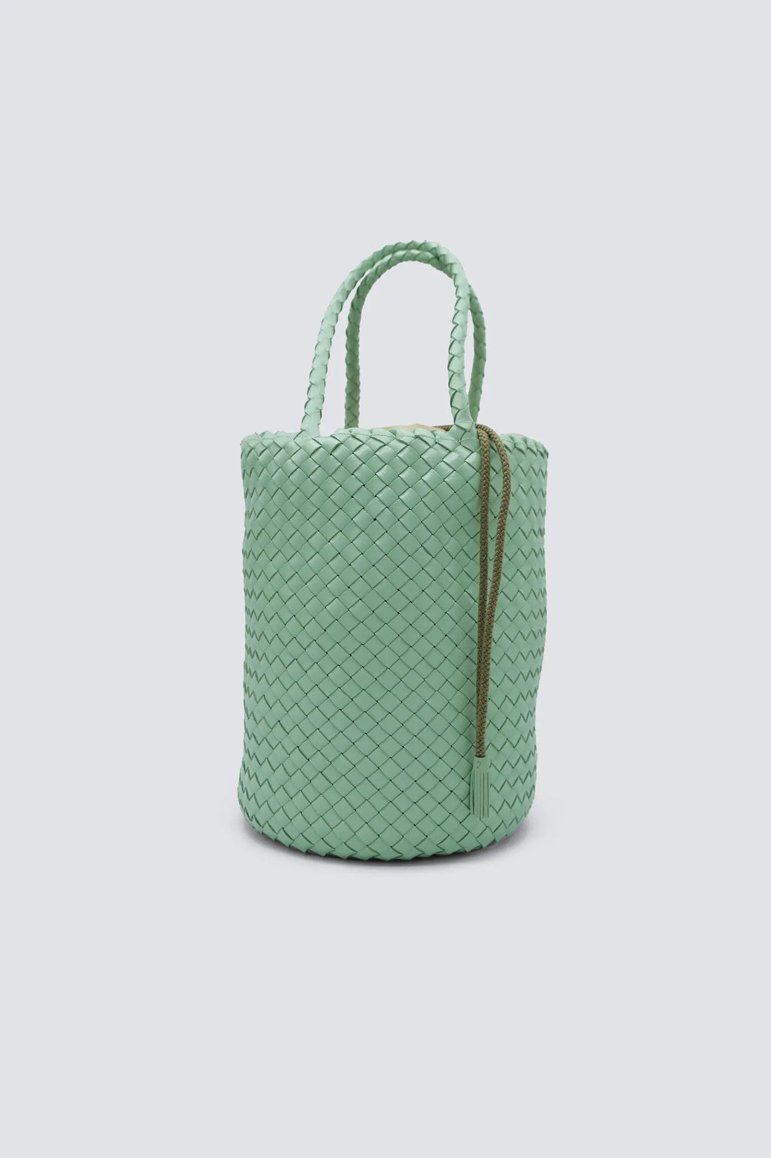 Dragon Diffusion - Woven Leather Bag Handmade - Jacky Bucket Verde