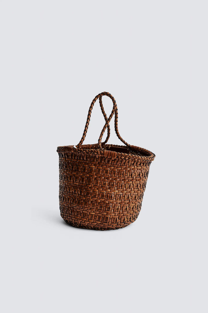 Dragon Diffusion - Java Bag 2+2 Tan - Woven Leather Bag Handmade