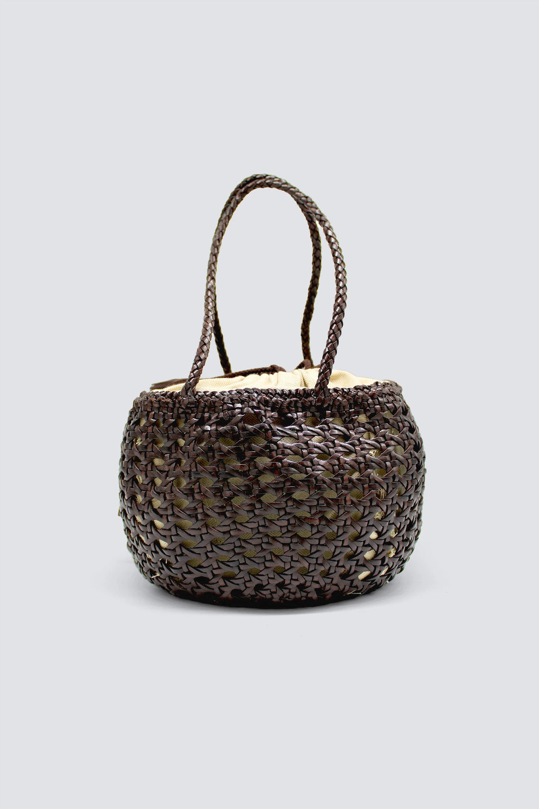 Dragon Diffusion - Juventus Dark Brown - Woven Leather Bag Handmade