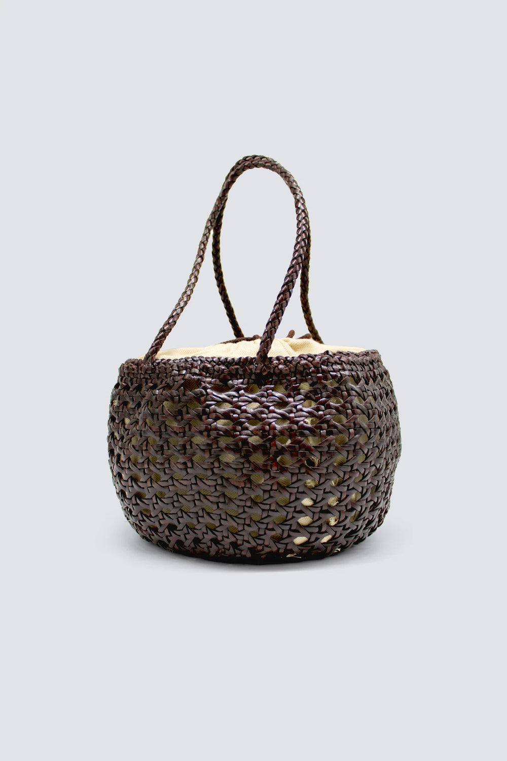 Dragon Diffusion - Juventus Dark Brown - Woven Leather Bag Handmade