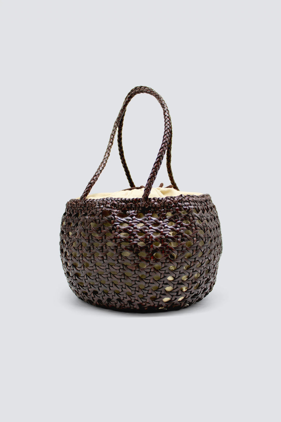 Dragon Diffusion - Juventus Dark Brown - Woven Leather Bag Handmade