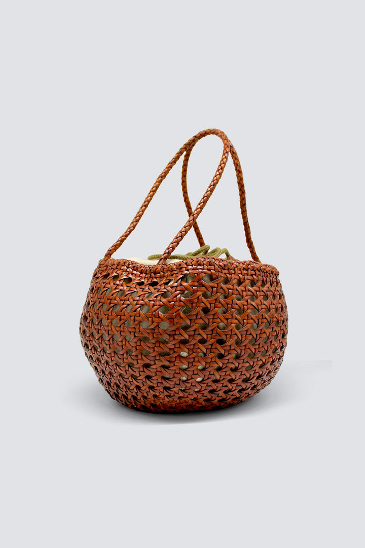 Dragon Diffusion - Juventus Tan - Woven Leather Bag Handmade