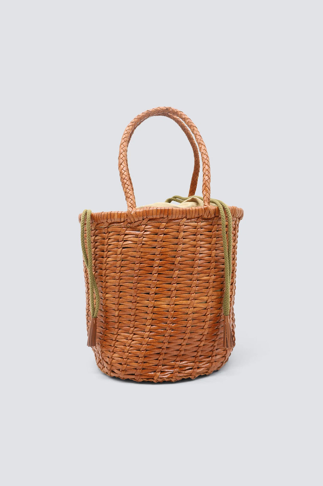Dragon Diffusion - Woven Leather Bag - Lina Big Bucket Tan