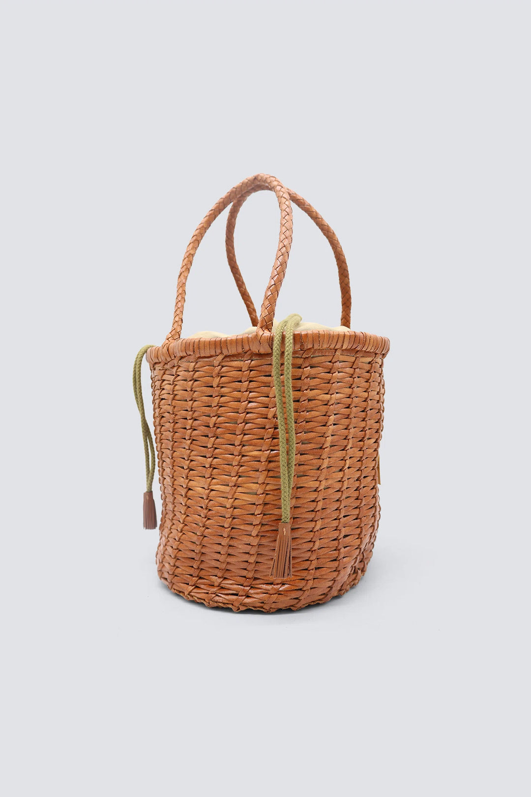 Dragon Diffusion - Woven Leather Bag - Lina Big Bucket Tan