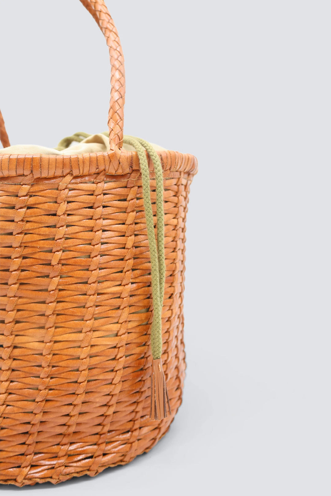 Dragon Diffusion - Woven Leather Bag - Lina Big Bucket Tan