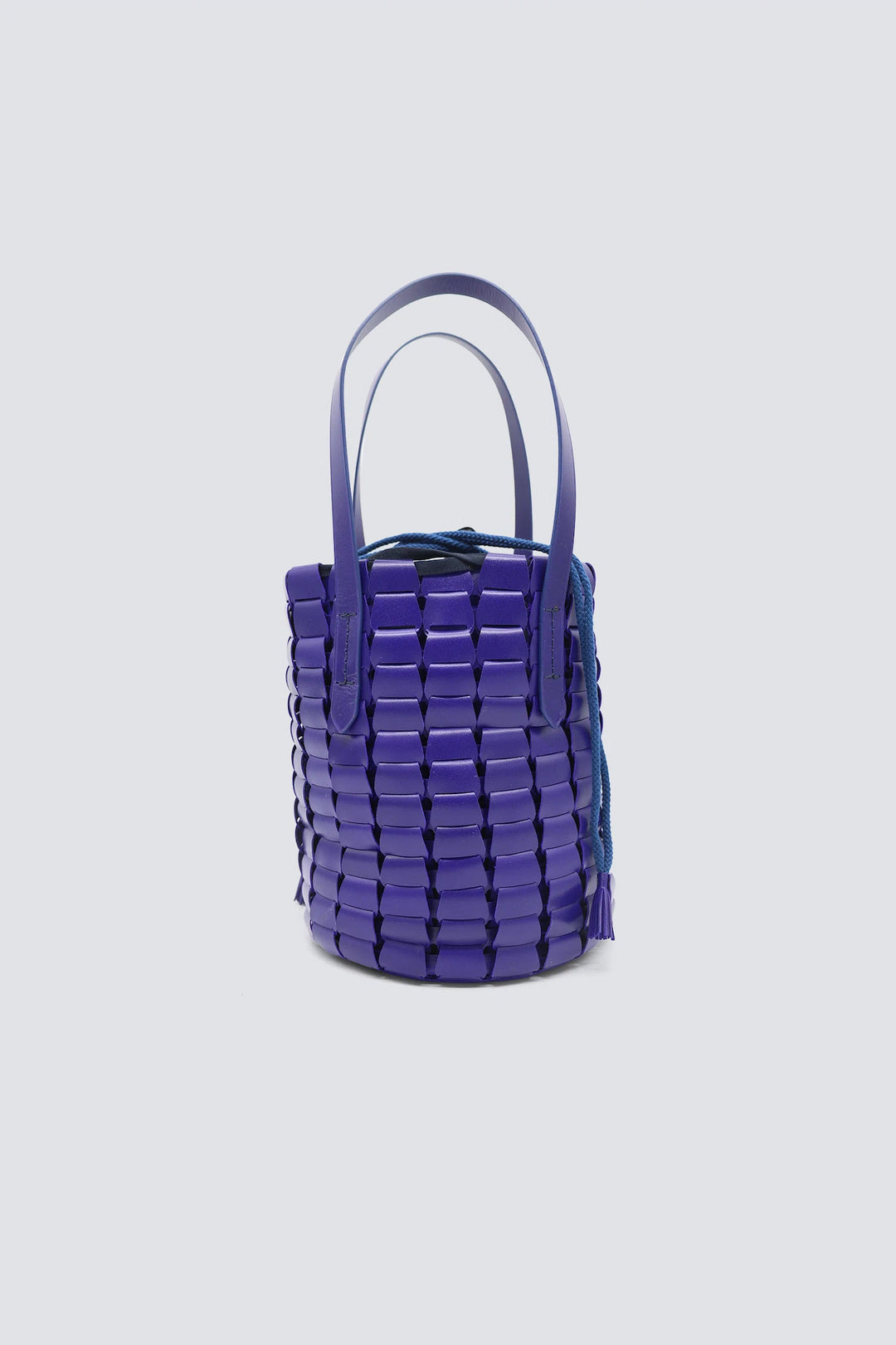 Dragon Diffusion - Woven Leather Bag - Link Bucket Deep Purple
