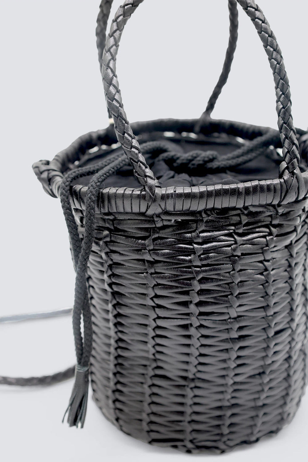 Dragon Diffusion - Woven Leather Bag - Lina Mini Black
