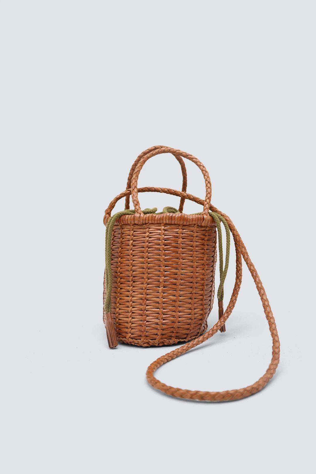 Dragon Diffusion - Woven Leather Bag - Lina Mini Tan