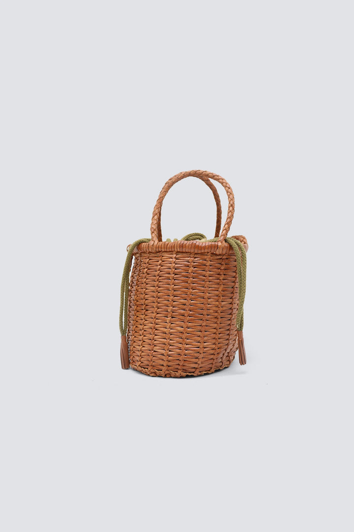 Dragon Diffusion - Woven Leather Bag - Lina Mini Tan