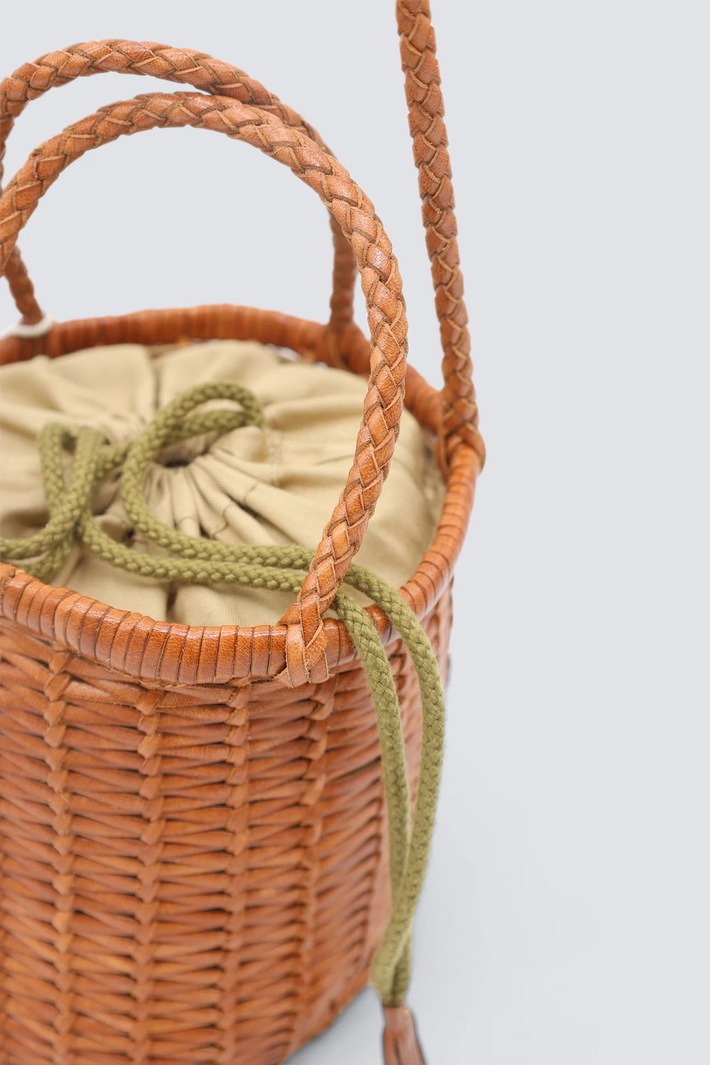Dragon Diffusion - Woven Leather Bag - Lina Mini Tan