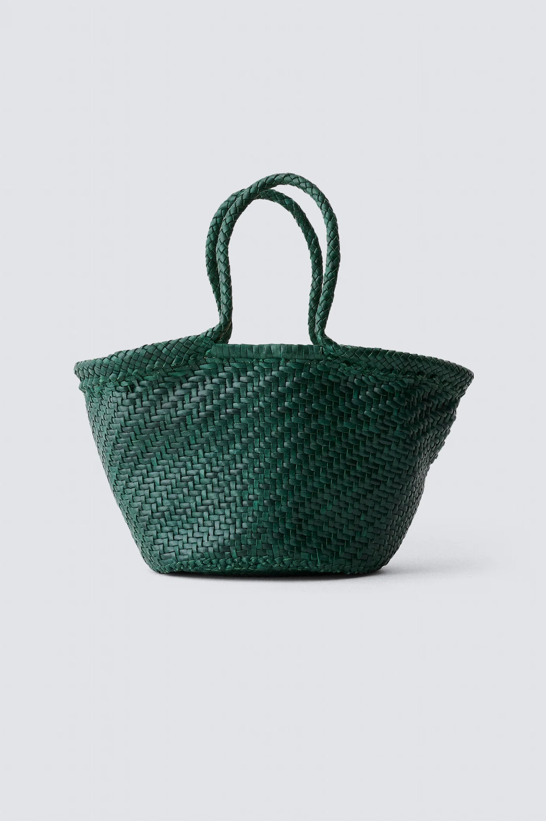 Dragon Diffusion - Martha Forest Green - Woven Leather Bag Handmade