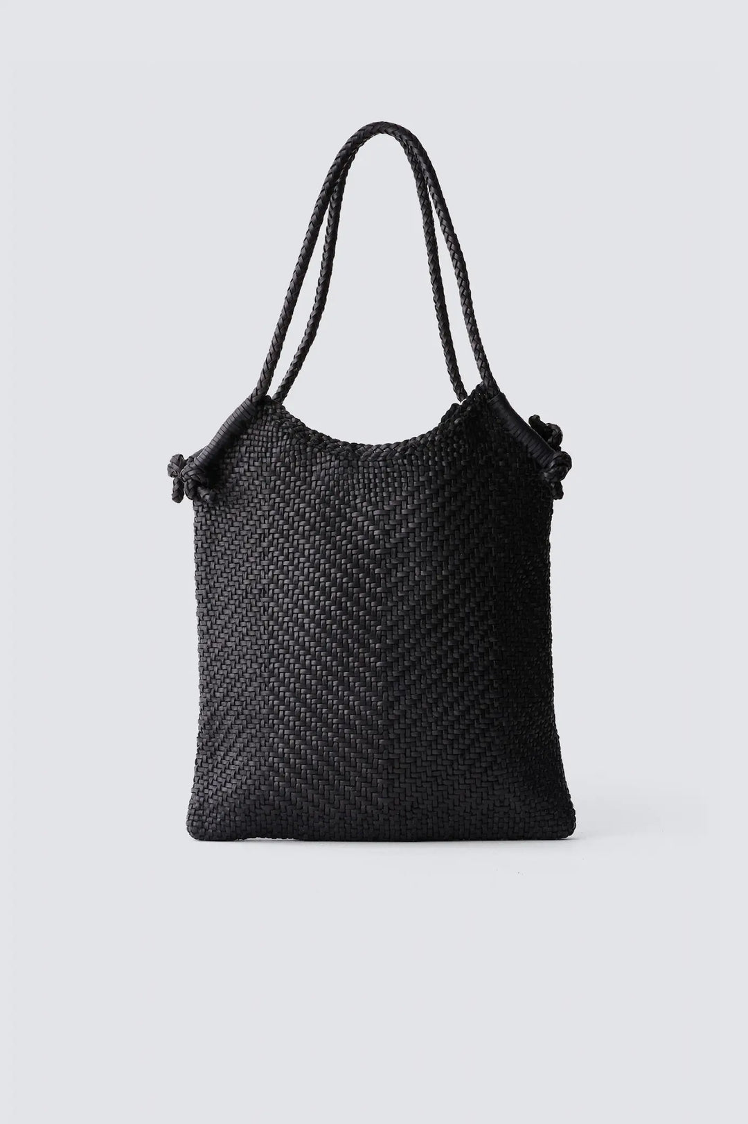 Dragon Diffusion - Minga Tote Black - Woven Leather Bag Handmade