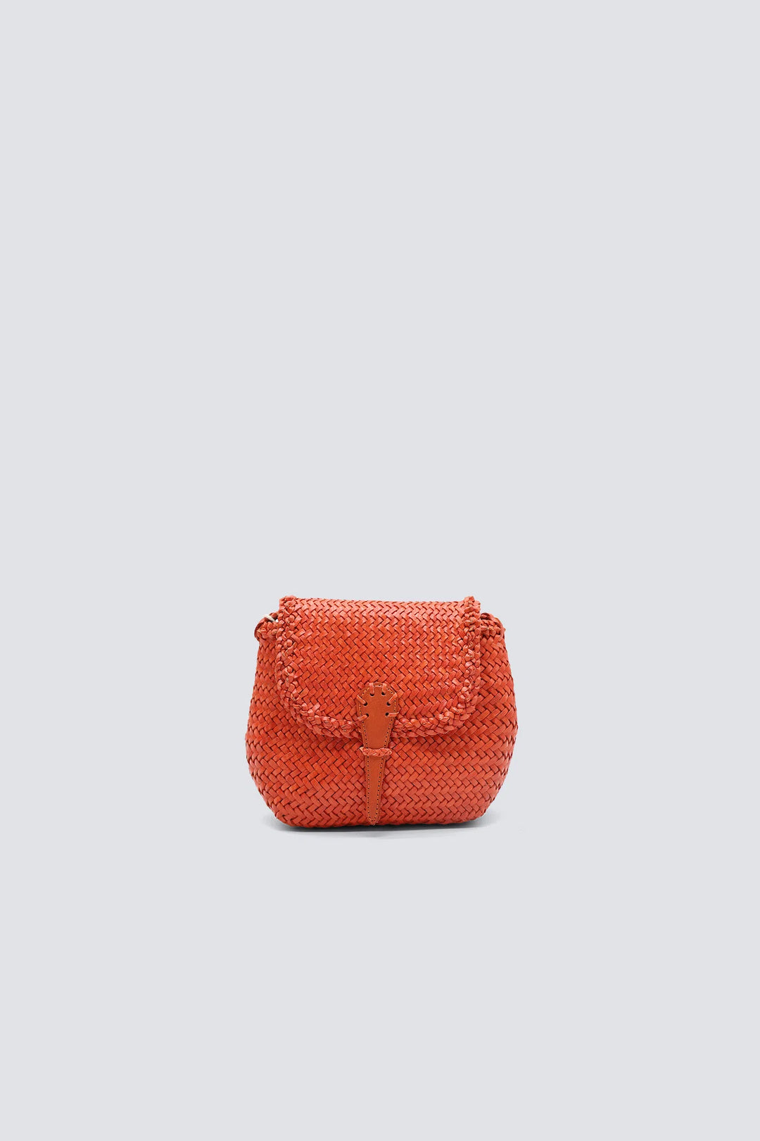 Dragon Diffusion - Woven Leather Bag - Mini City Bag Orange