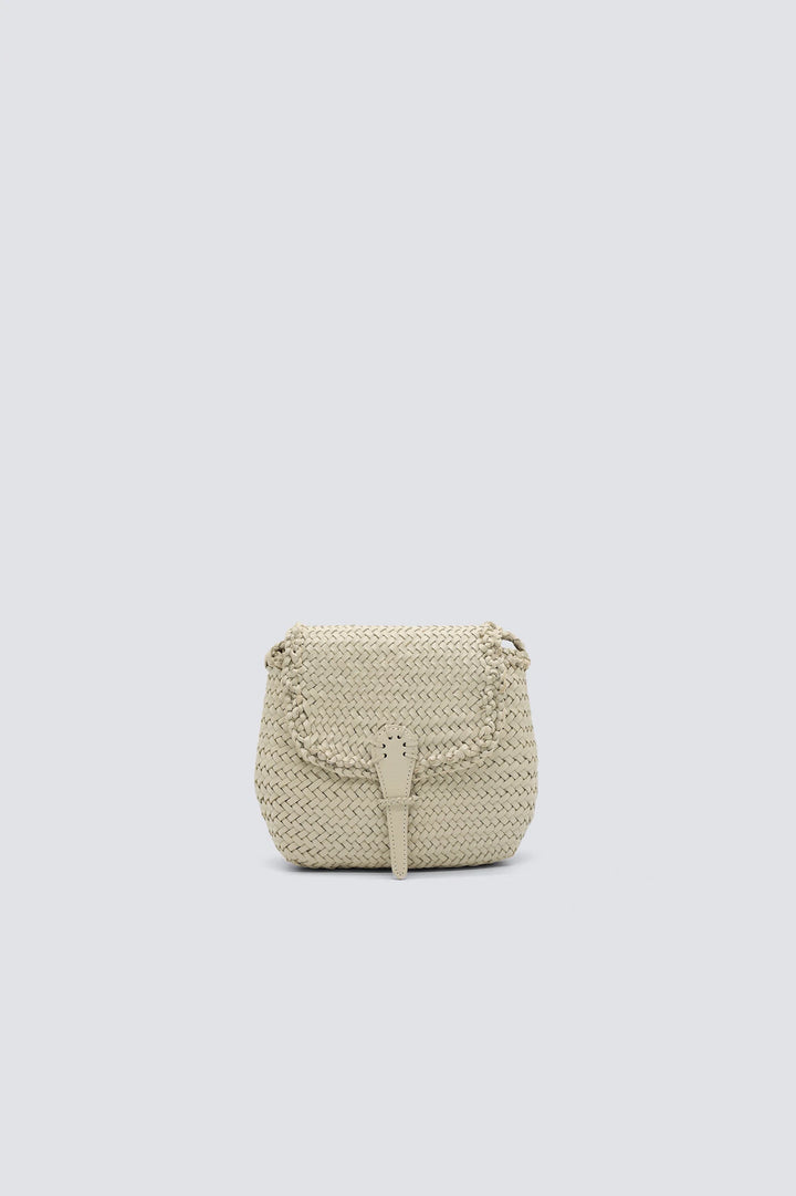 Dragon Diffusion - Woven Leather Bag - Mini City Bag Pearl