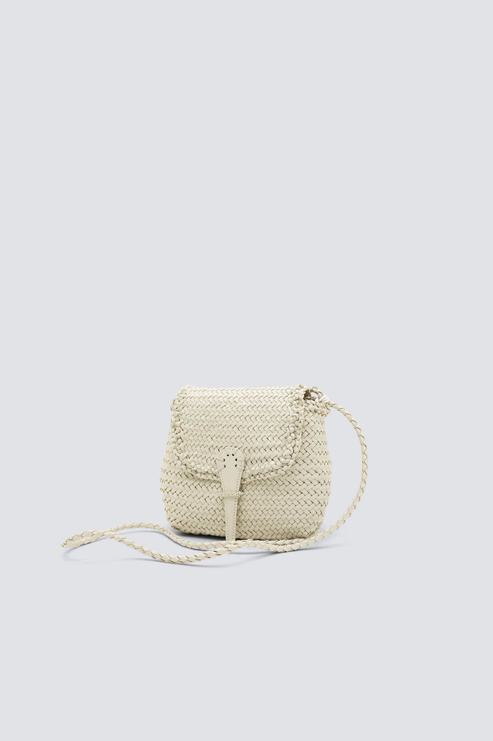 Dragon Diffusion - Woven Leather Bag - Mini City Bag Pearl