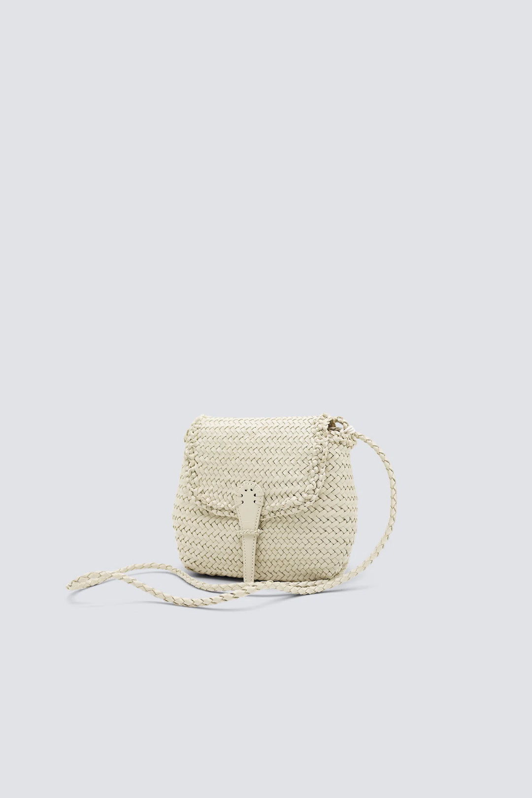 Dragon Diffusion - Woven Leather Bag - Mini City Bag Pearl