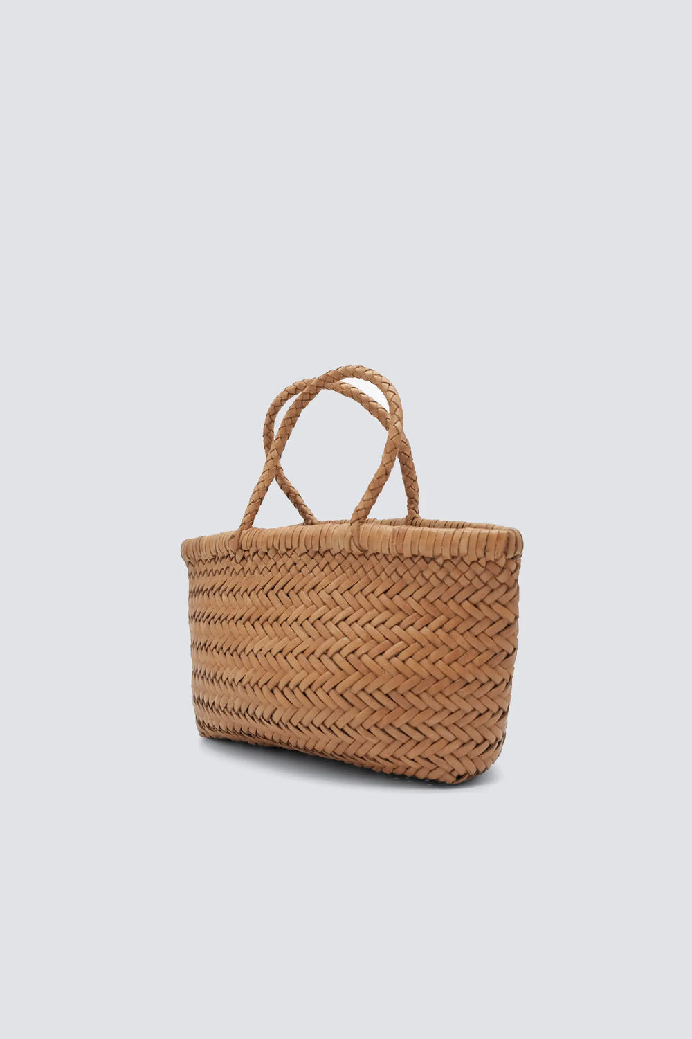 Dragon Diffusion - Woven Leather Bag Handmade - Mini Flat Gora Cuoio