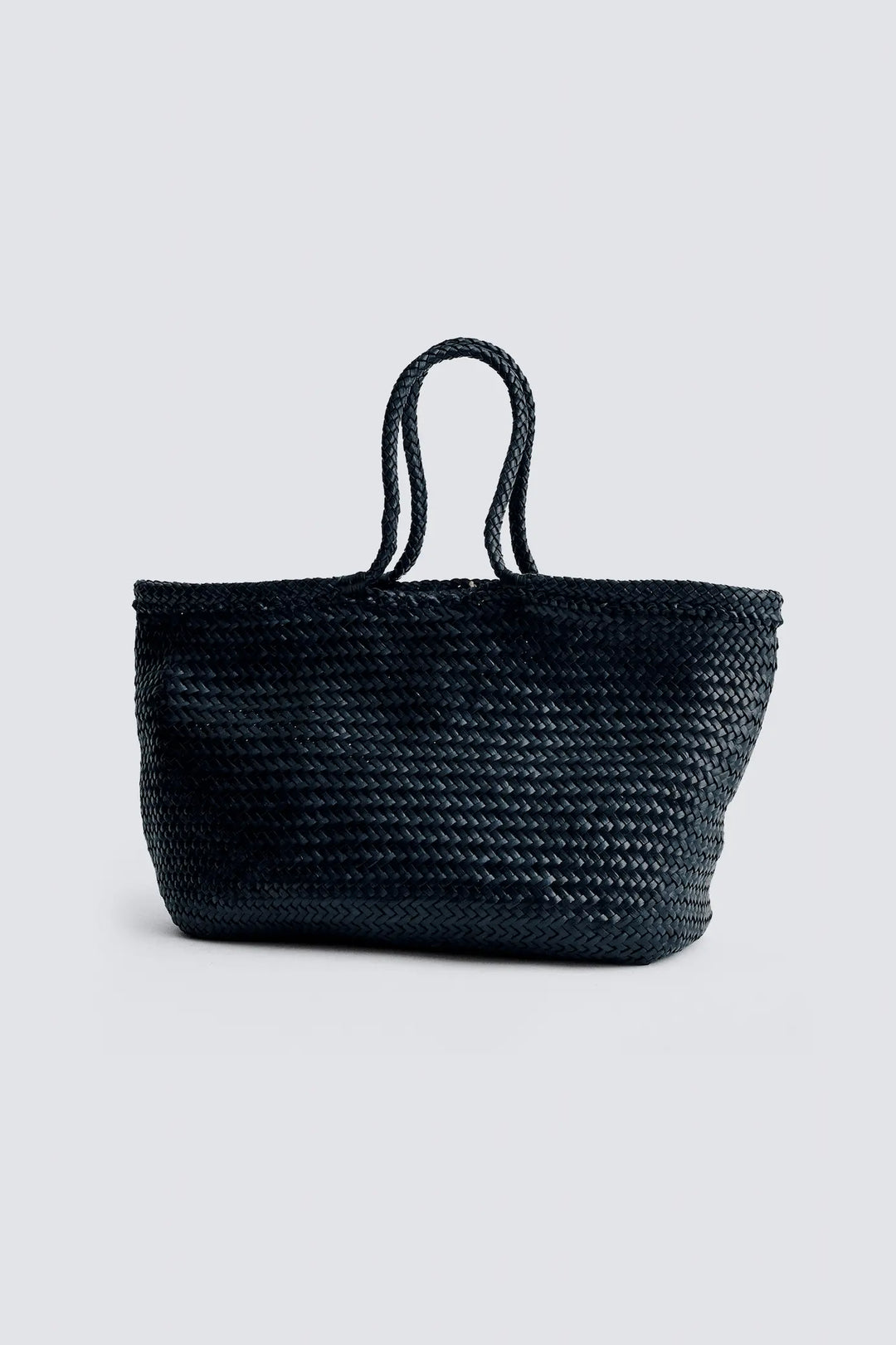 Dragon Diffusion - Montopoli Black - Woven Leather Bag Handmade