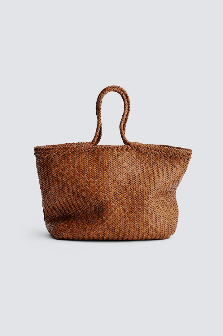 Dragon Diffusion - Montopoli Tan - Woven Leather Bag Handmade