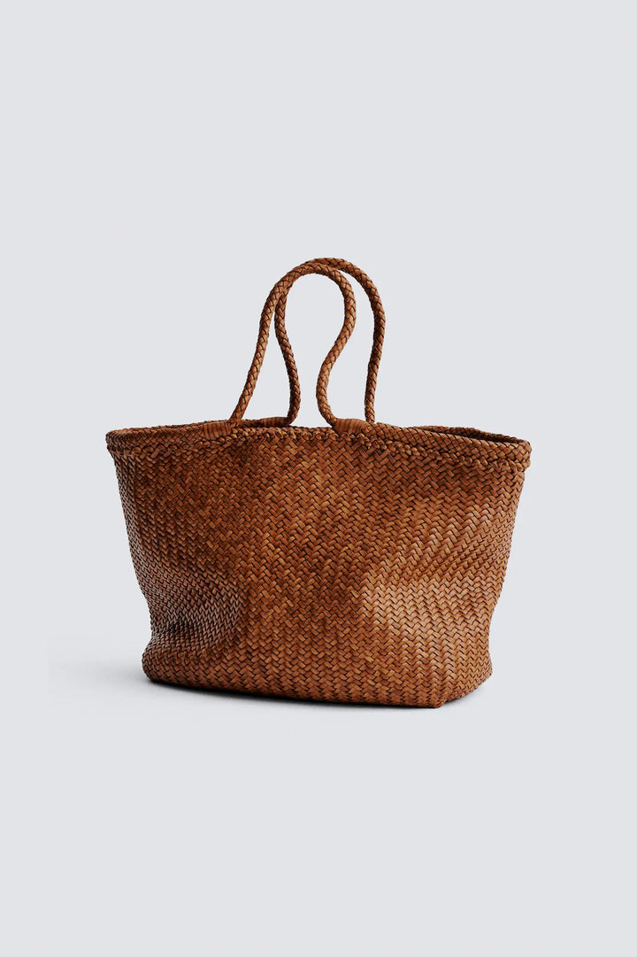 Dragon Diffusion - Montopoli Tan - Woven Leather Bag Handmade