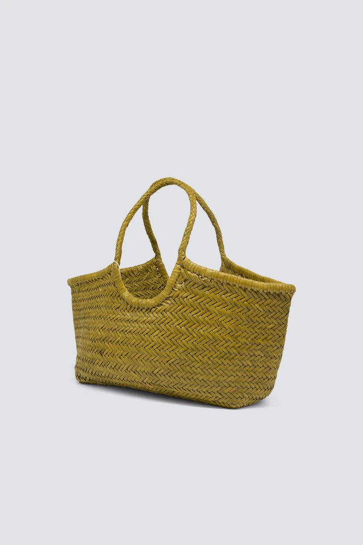Dragon Diffusion woven leather bag handmade - Nantucket Big Bamboo Green