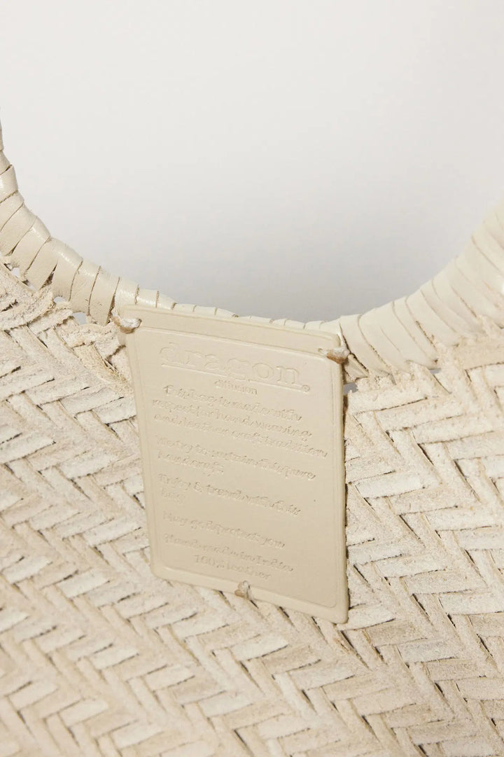 Dragon Diffusion - Nantucket Big Pearl - Woven Leather Bag Handmade