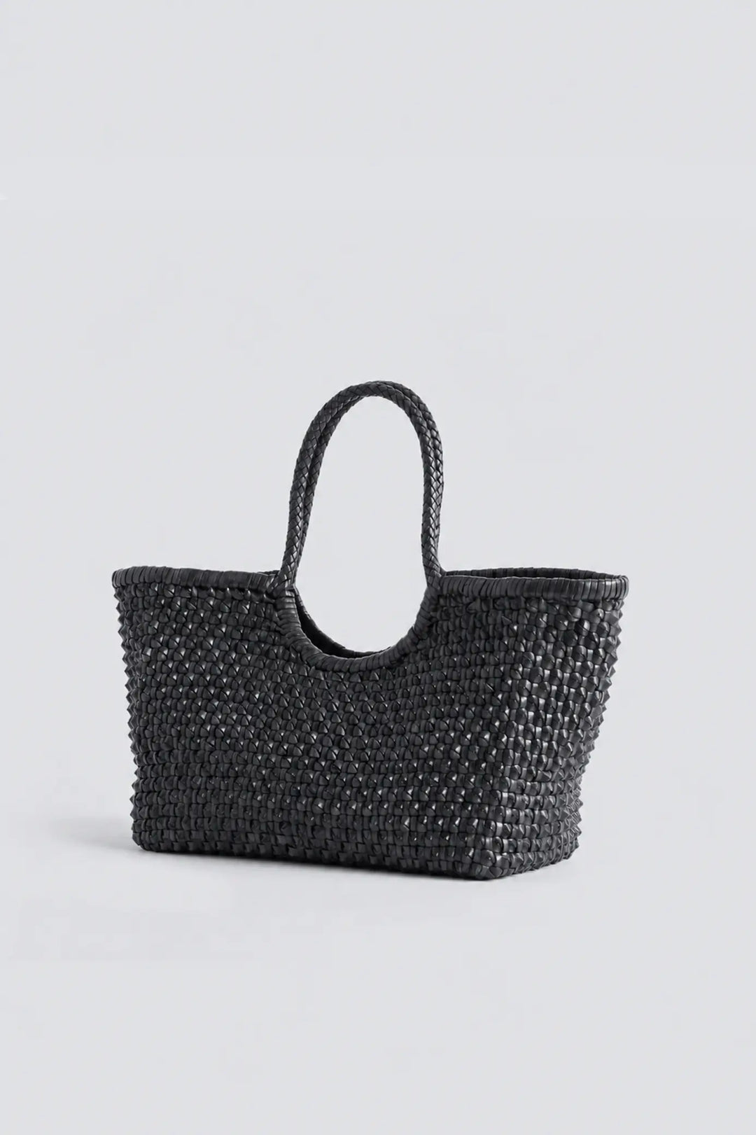 Dragon Diffusion - Nantucket Cactus Black - Woven Leather Bag Handmade