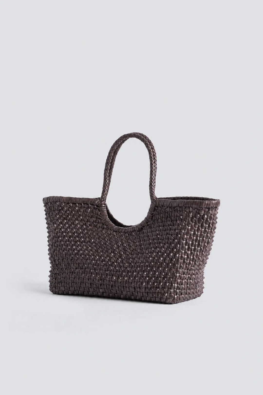 Dragon Diffusion - Nantucket Cactus Dark Brown - Woven Leather Bag Handmade