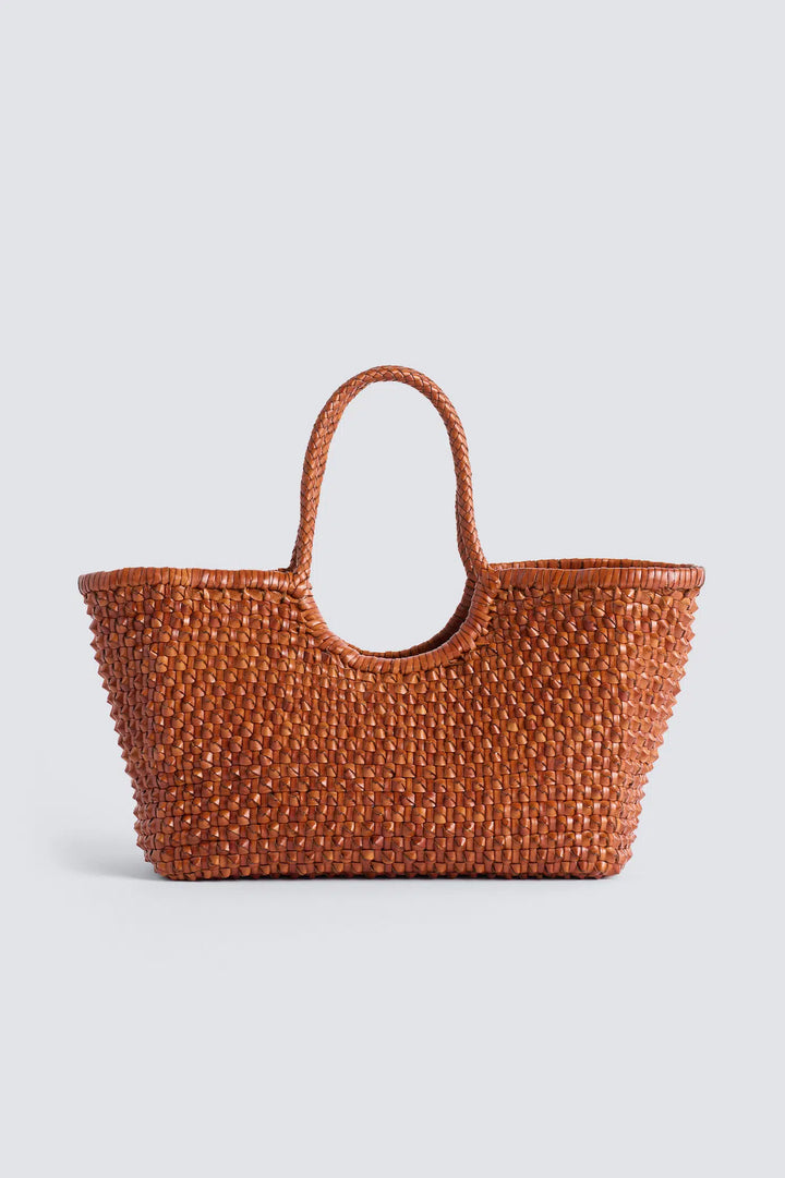 Dragon Diffusion - Nantucket Cactus Tan - Woven Leather Bag Handmade