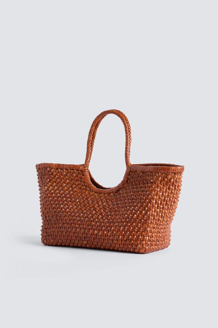 Dragon Diffusion - Nantucket Cactus Tan - Woven Leather Bag Handmade