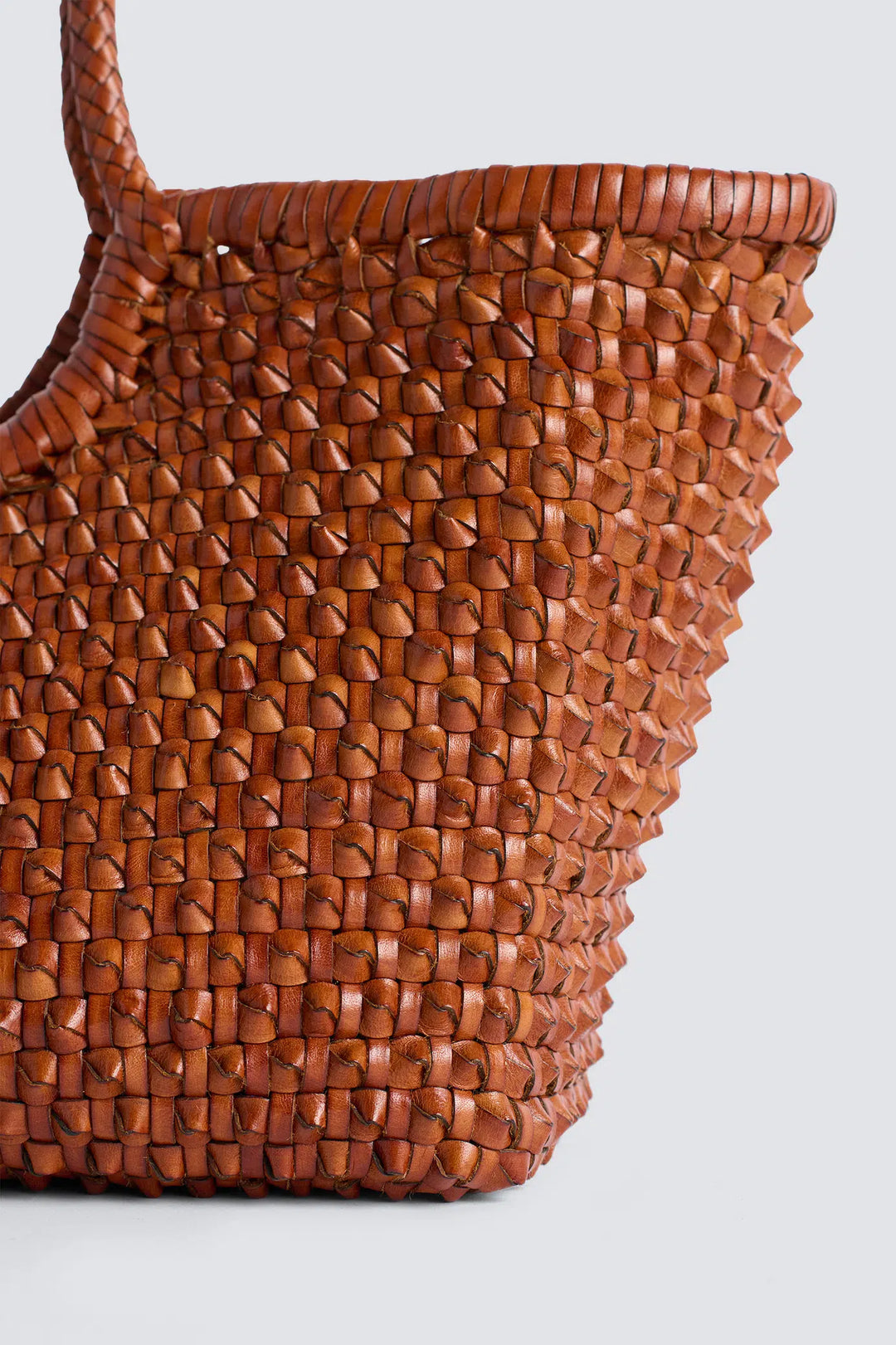 Dragon Diffusion - Nantucket Cactus Tan - Woven Leather Bag Handmade