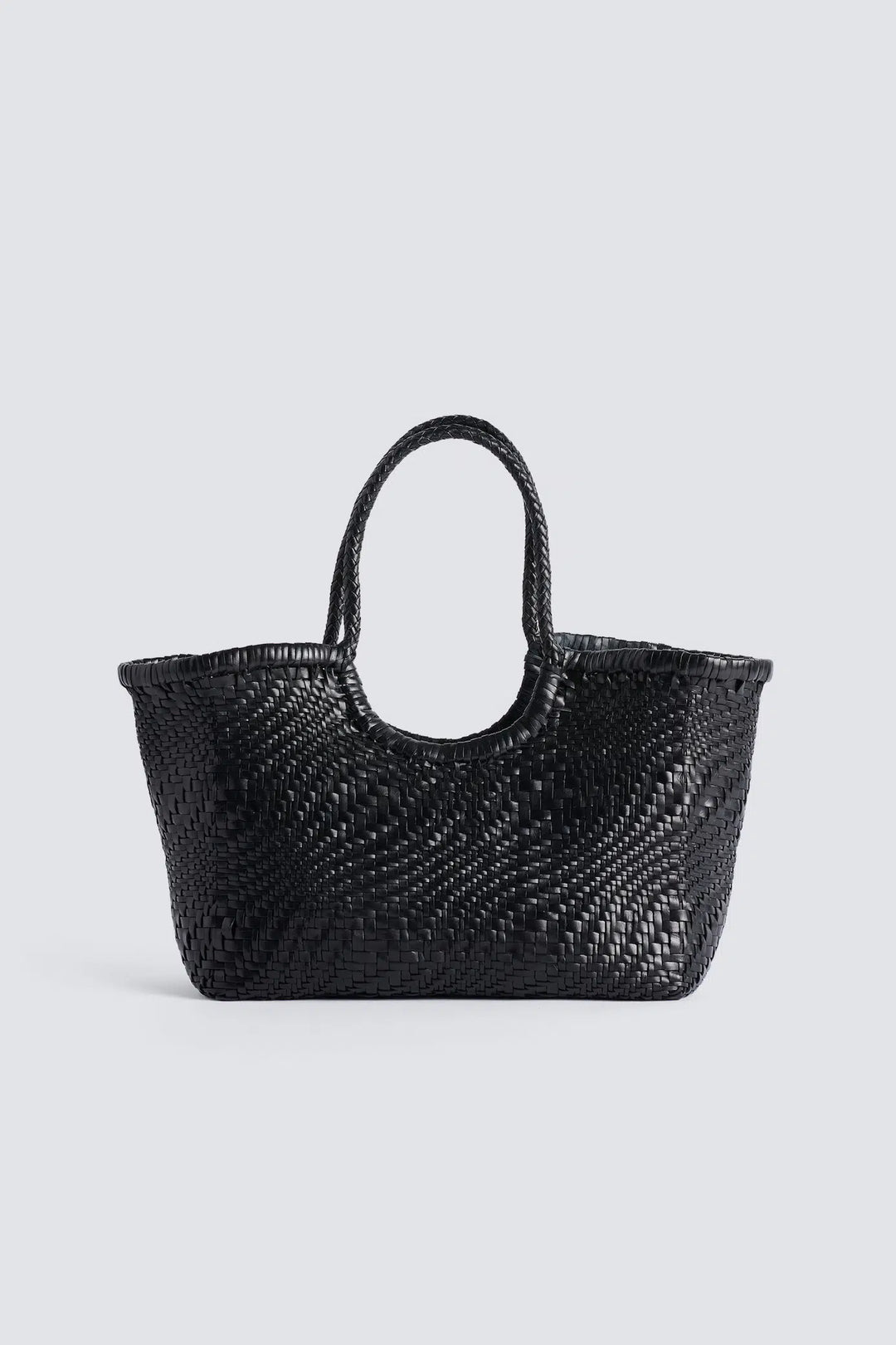 Dragon Diffusion - Nantucket Optical Black - Woven Leather Bag Handmade