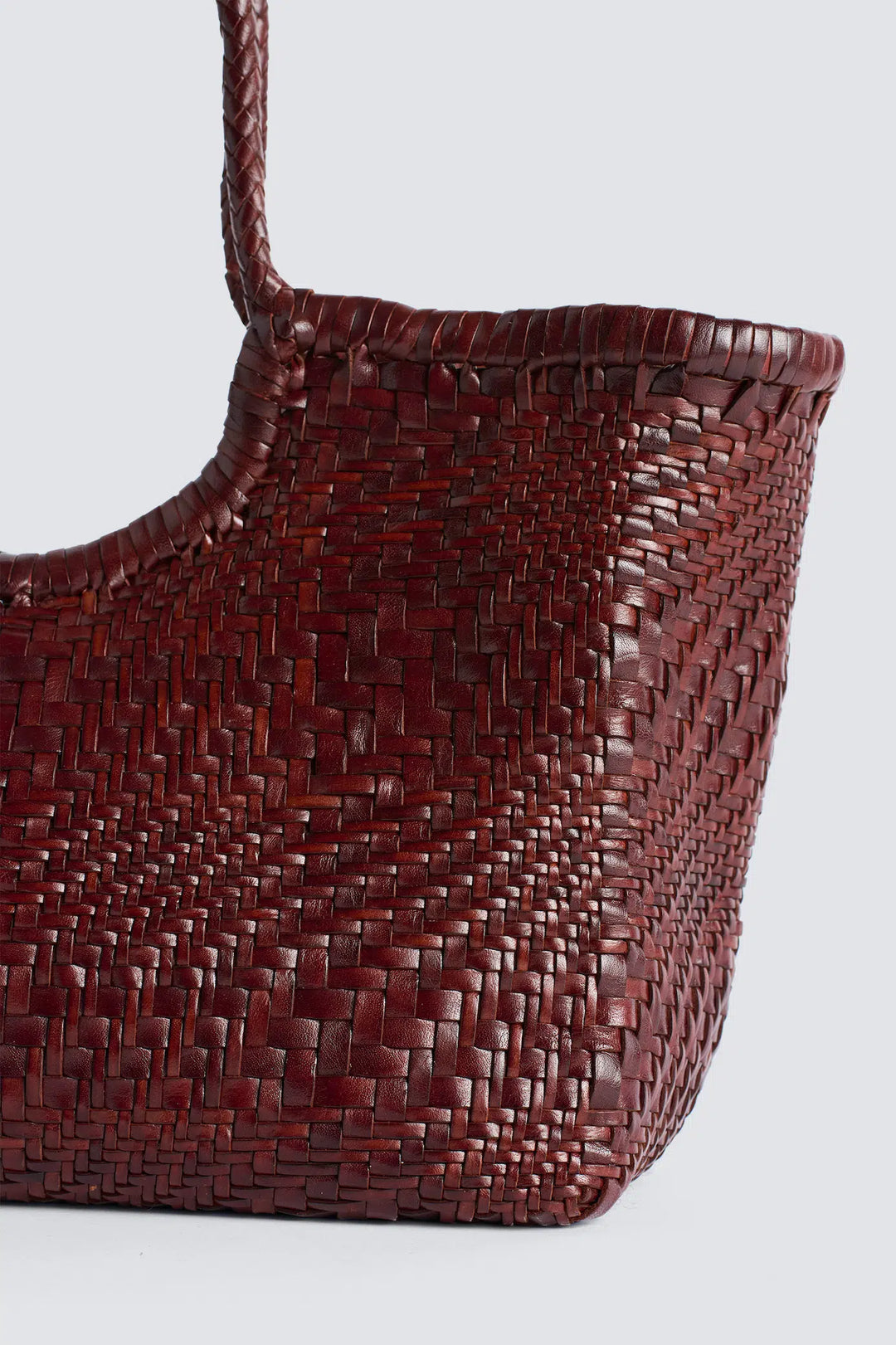 Dragon Diffusion - Nantucket Optical Bruciato - Woven Leather Bag Handmade