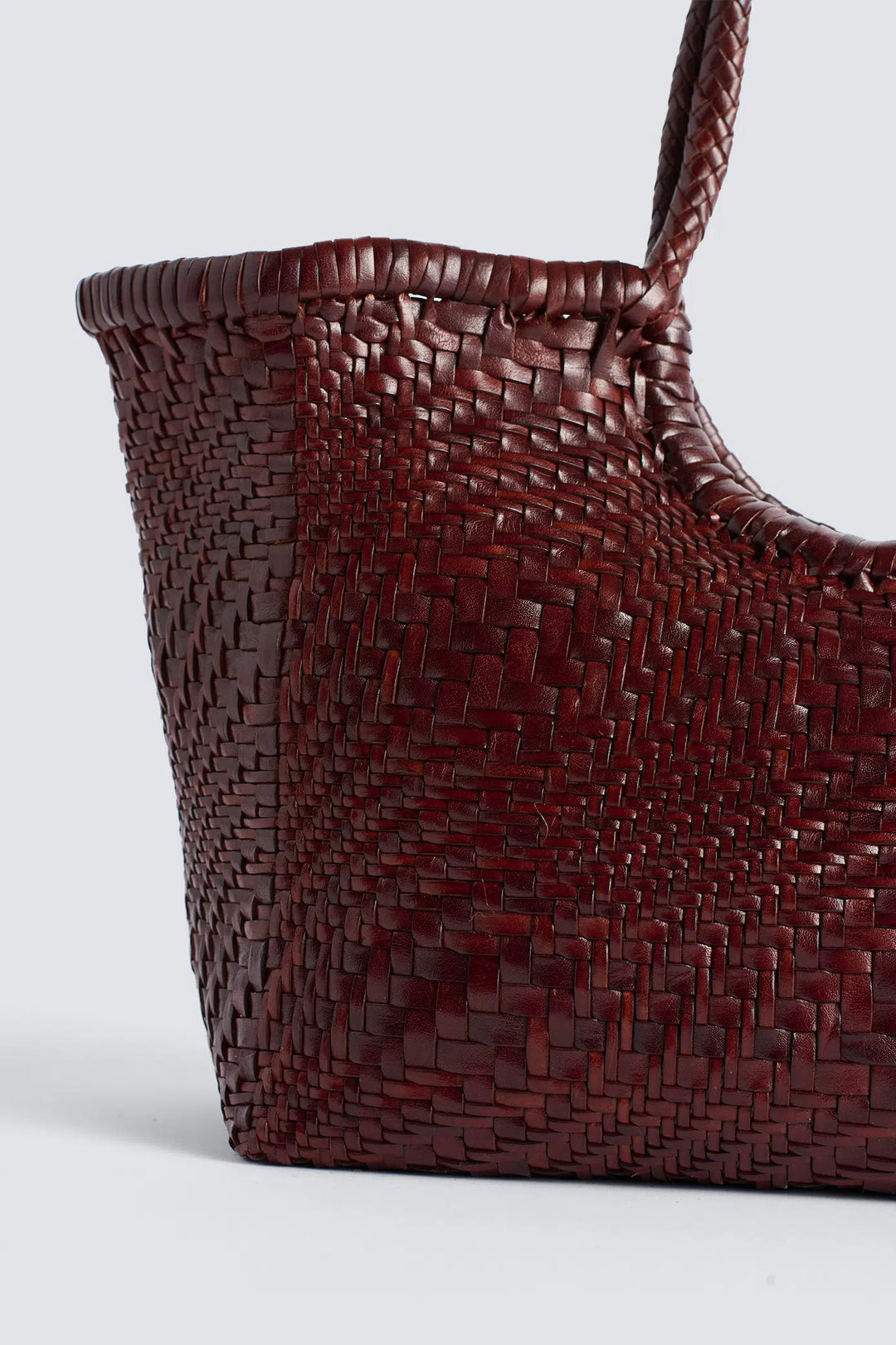 Dragon Diffusion - Nantucket Optical Bruciato - Woven Leather Bag Handmade