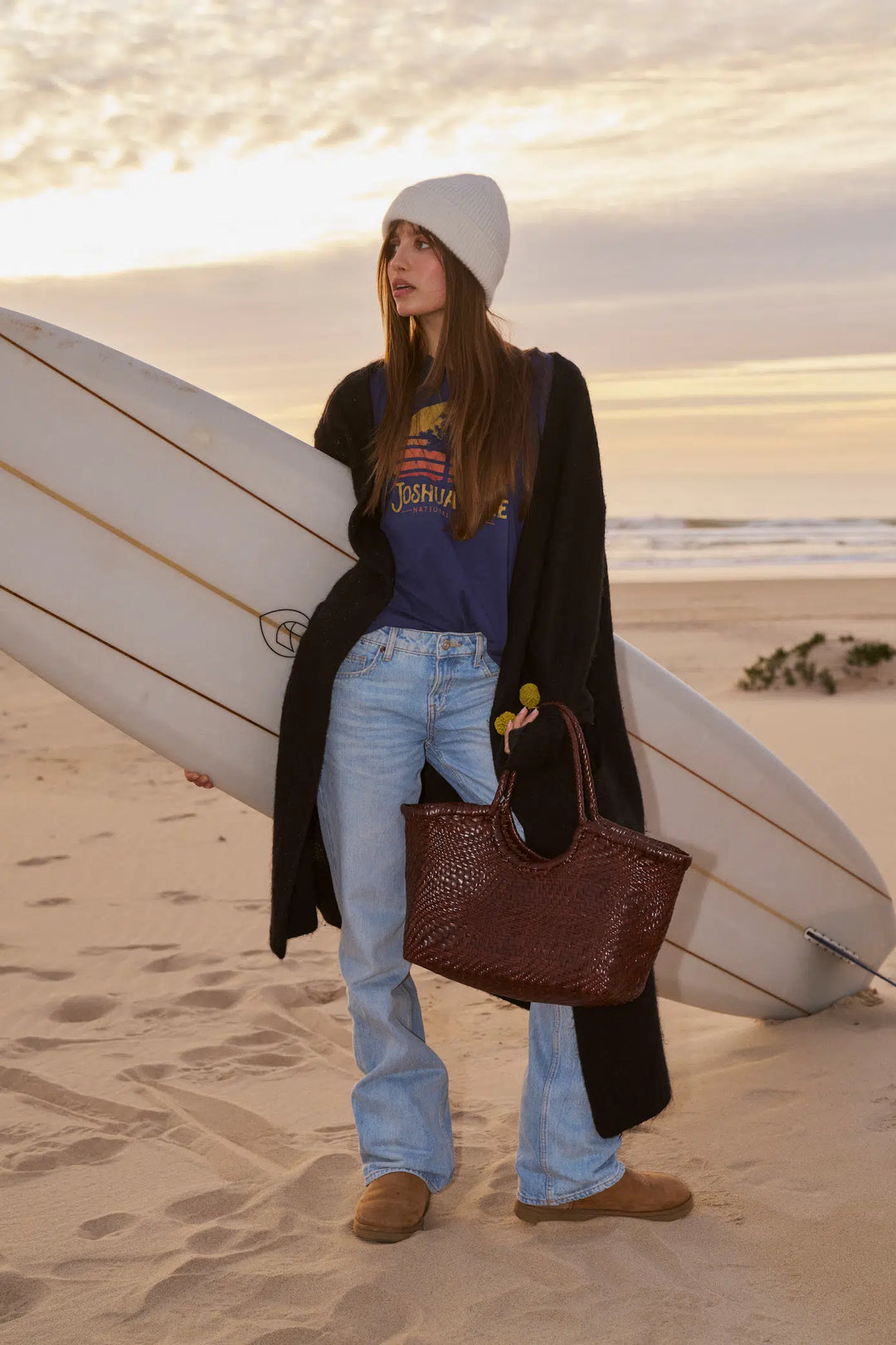 Dragon Diffusion - Nantucket Optical Bruciato - Woven Leather Bag Handmade