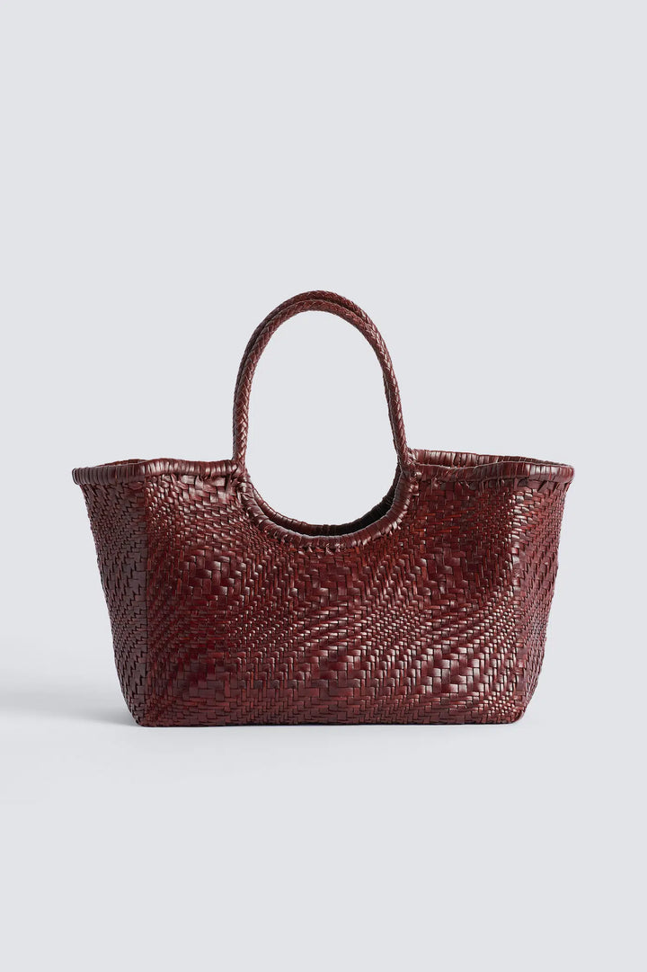 Dragon Diffusion - Nantucket Optical Bruciato - Woven Leather Bag Handmade