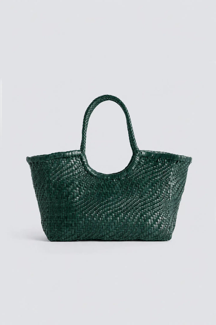 Dragon Diffusion - Nantucket Optical Forest - Woven Leather Bag Handmade
