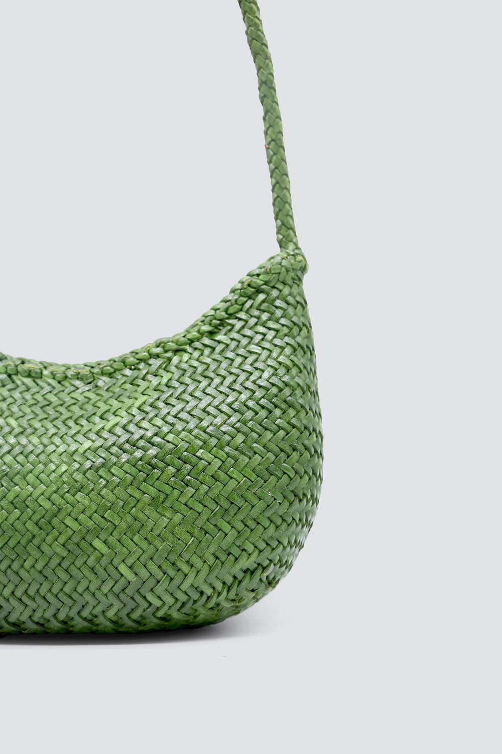 Dragon Diffusion - Woven Leather Bag - Nova Luna Leaf Green