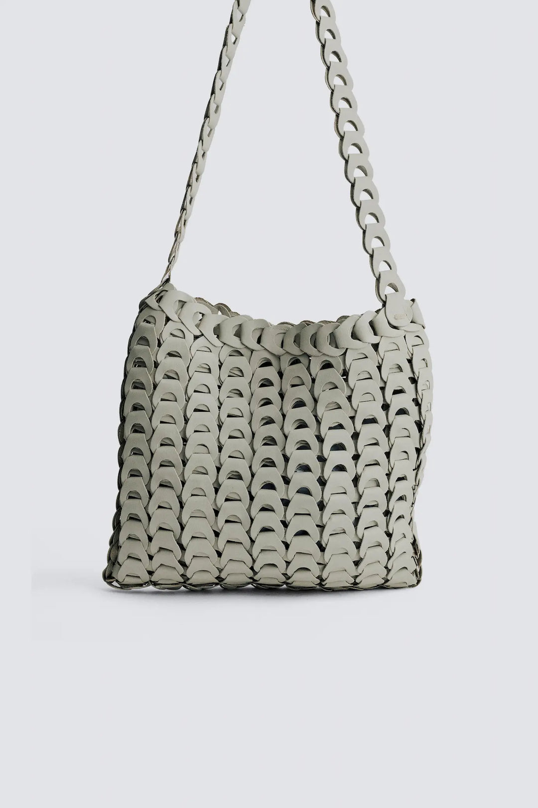 Dragon Diffusion - NS Link Tote Pearl - Woven Leather Bag Handmade