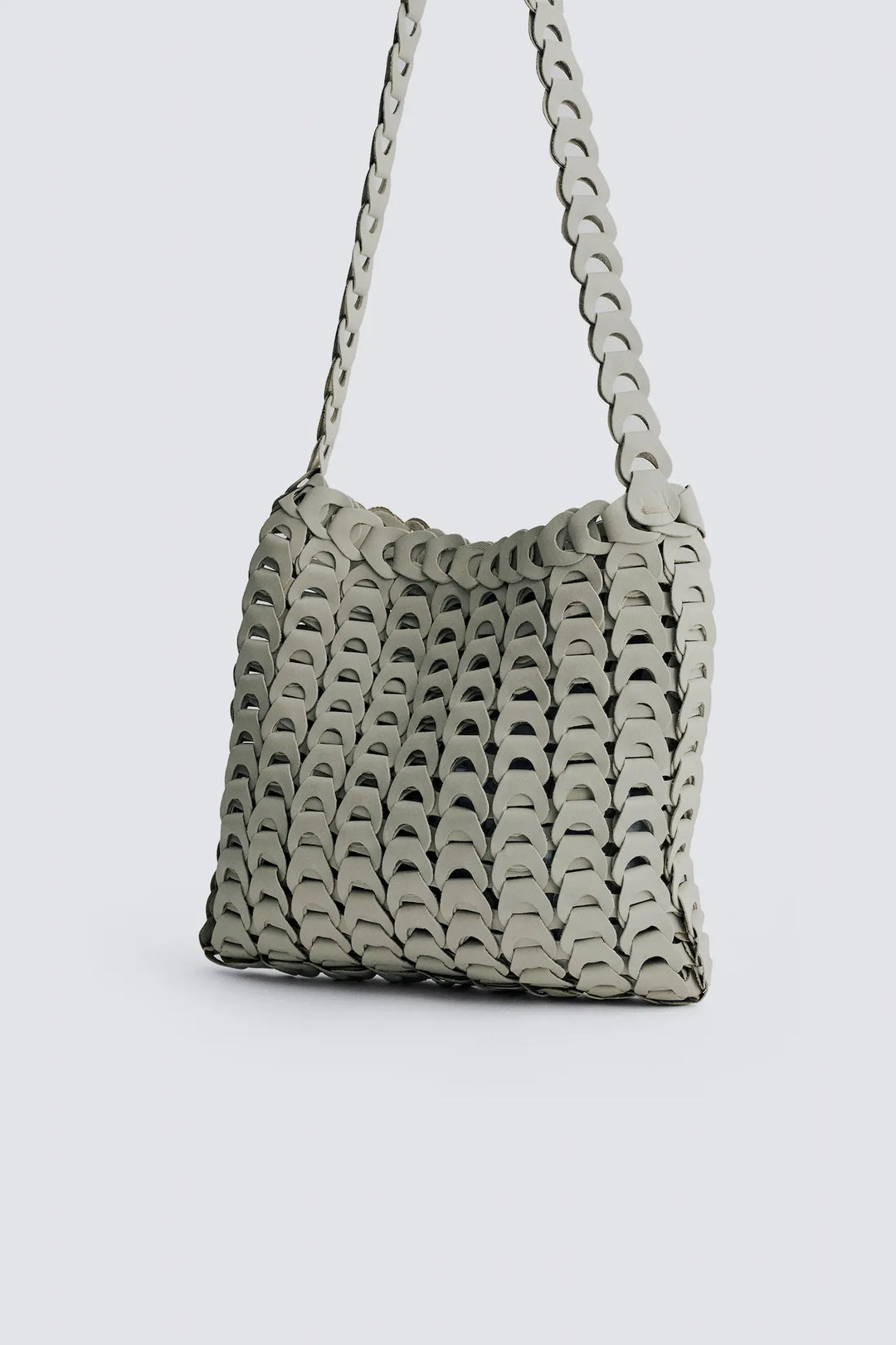 Dragon Diffusion - NS Link Tote Pearl - Woven Leather Bag Handmade