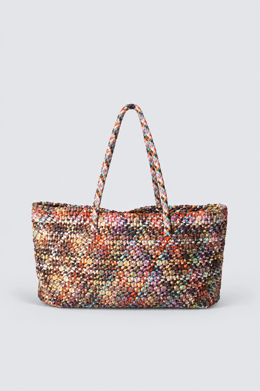Dragon Diffusion - Woven Leather Bag - Octo Multi Autumn Pastels